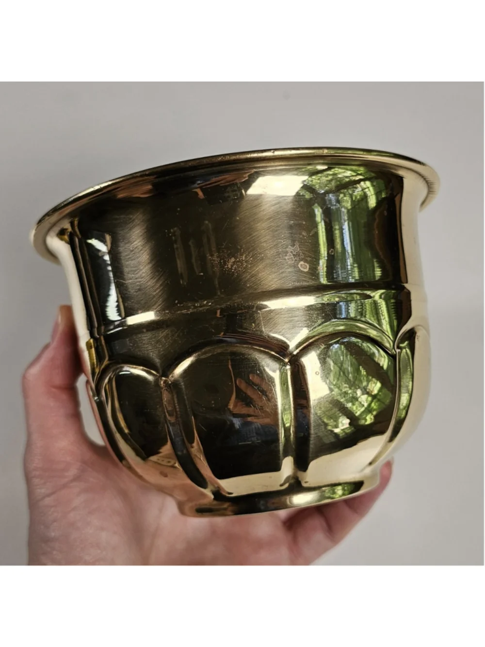 Vintage GATCO Solid Brass Planter 4